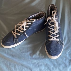 Men’s denim-look high top sneaker